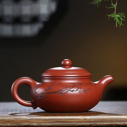 260ml Yixing Dahongpao Purple Clay Kettle Antique Teapot Kung Fu Tea Set