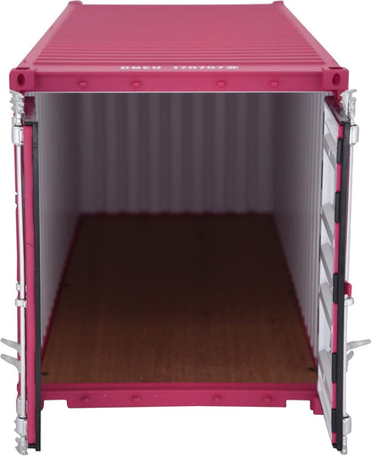 1:20 ONE 20GP Shipping Container Model Pink Abs Resin & Wood Toy Decoration Pink