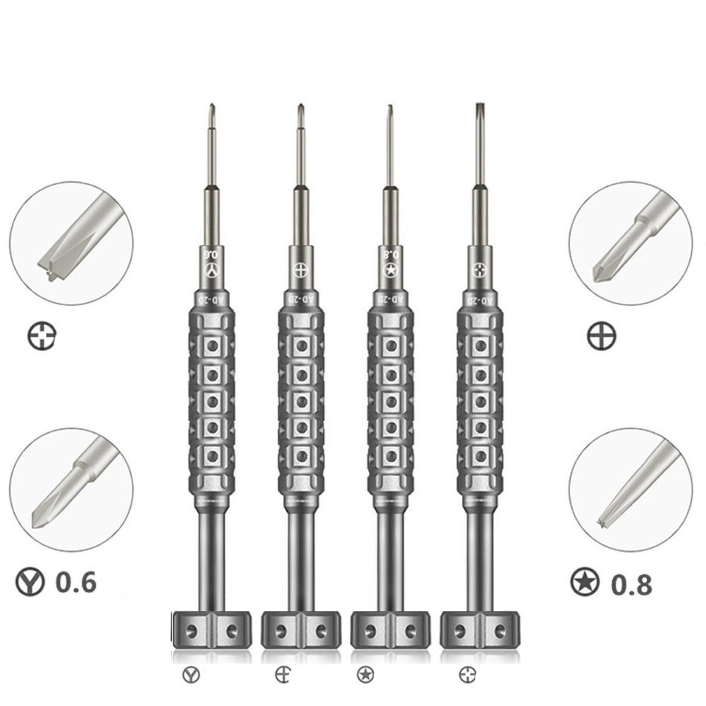 Aluminum Smart Phone Repair Opening Tools Screwdriver Pentagram Cross Y Tip