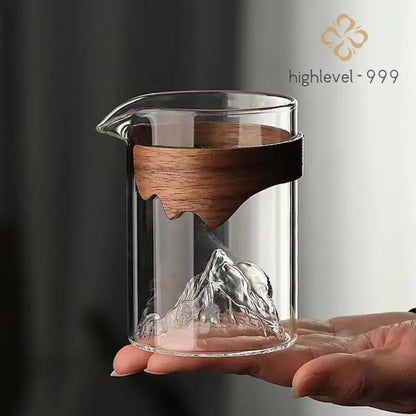 Thickened Glass Fairness Cup 240ml 8.0oz Home Kung Fu Tea Set Accessories
