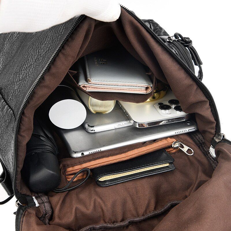 Backpacks Soft Big Luxury Anti-theft Travel Bags Large School Purse 28*13*34 CM