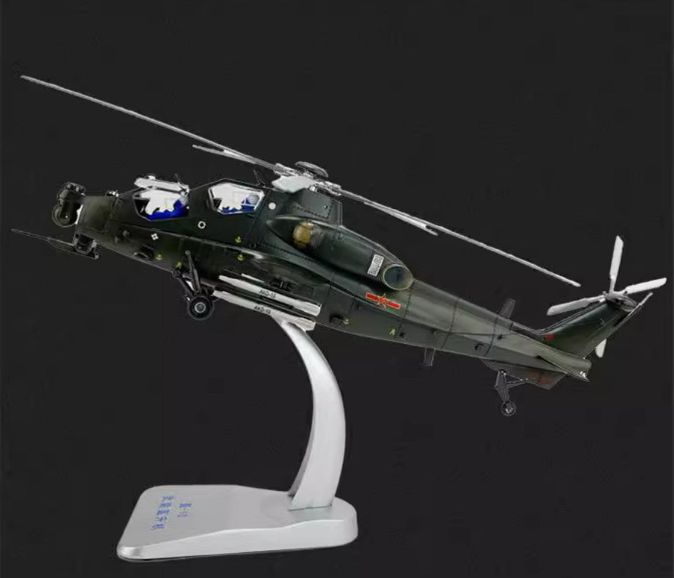 1:30 51CM China WZ-10 Armed Helicopter Airplane Diecast Military Aircraft Model