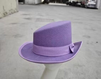 Cashmere Hat Asymmetric Top Hat Unisex Steam Punk Wool Party Costume Magic Cap