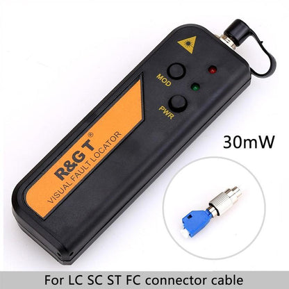 30mW 18-22kM Fiber Optic Visual Fault Locator with 2.5mm LC/FC/SC/ST Adapter