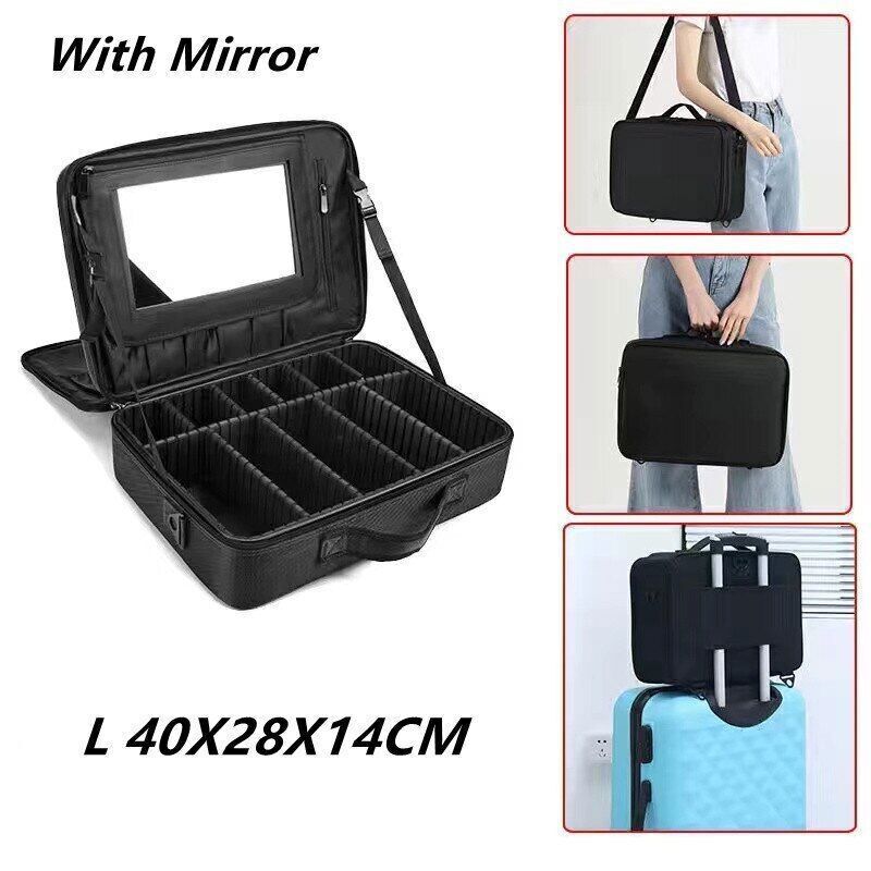 Makeup Bag Embroidered Art Clapboard Makeup Case Cosmetic Bags Women