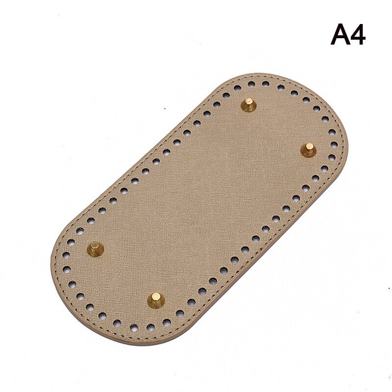 22*10cm Long Bottom for Knitted Bag Leather Bag Base Handmade Bottom With Holes