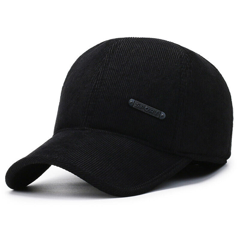 Unisex Men Corduroy Baseball Cap Casual Hat Trucker Classic Adjustable Solid
