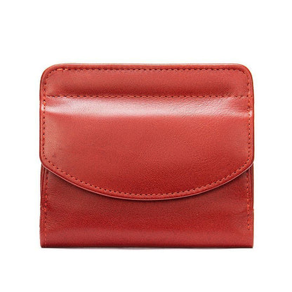 Short Wallet Purse Genuine Leather Card Holder Short Coin Money Bag 10.5*1*9.5cm