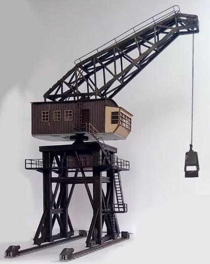 1/87 HO Scale Model Building Large Coal Feeder Tower Crane