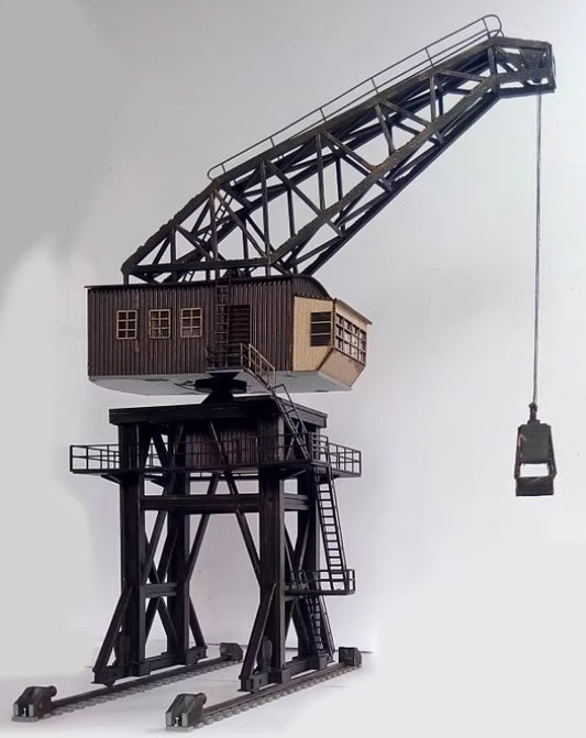 1/87 HO Scale Model Building Large Coal Feeder Tower Crane