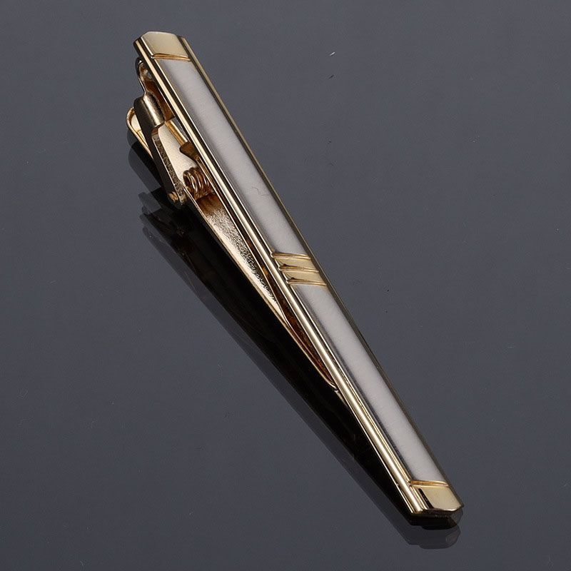 Men Business Necktie Clips 5.5cm Metal Ties Classic Simple Fashion Clasp Jewelry