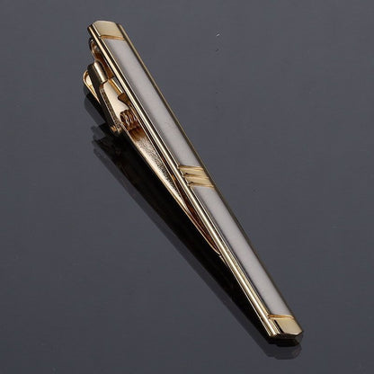Men Business Necktie Clips 5.5cm Metal Ties Classic Simple Fashion Clasp Jewelry