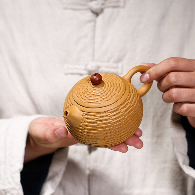 300ml Handmade Tea Pot Marked Real Yixing Zisha Duan Clay Kungfu Tea Pot Chinese