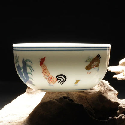 ceramic bowl cup tea cup handmade kungfu tea set Home hospitality cup Master Cup