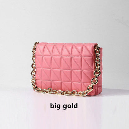 Handbag Green Small Flap Shoulder Bag Chain Clutch Bags Polyester Square Purse