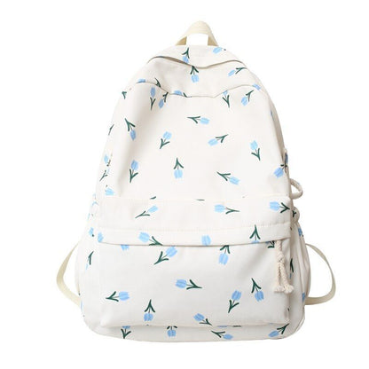 Fashion Floral Travelling School Bag Waterproof Backpack Laptop Book Bag College