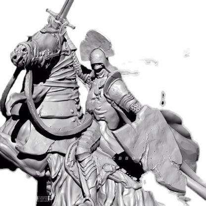 1/35 resin figure model kit Dungeon Demon Ghost Knight 3D Printing Unassembled