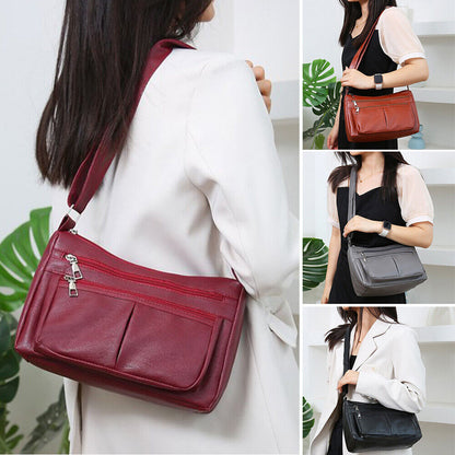 Women Shoulder Bags Handbag Crossbody Phone Purse Pack PU Leather Messenger Bag