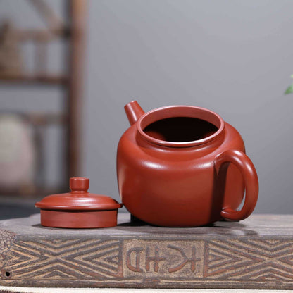 5" Collect Chinese Yixing Zisha Pottery Clovershrub Clay 270ML Mesh Teapot 德钟