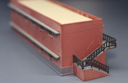 1/160 Train Station Model Scene Assemble Model Ornaments Not Colored