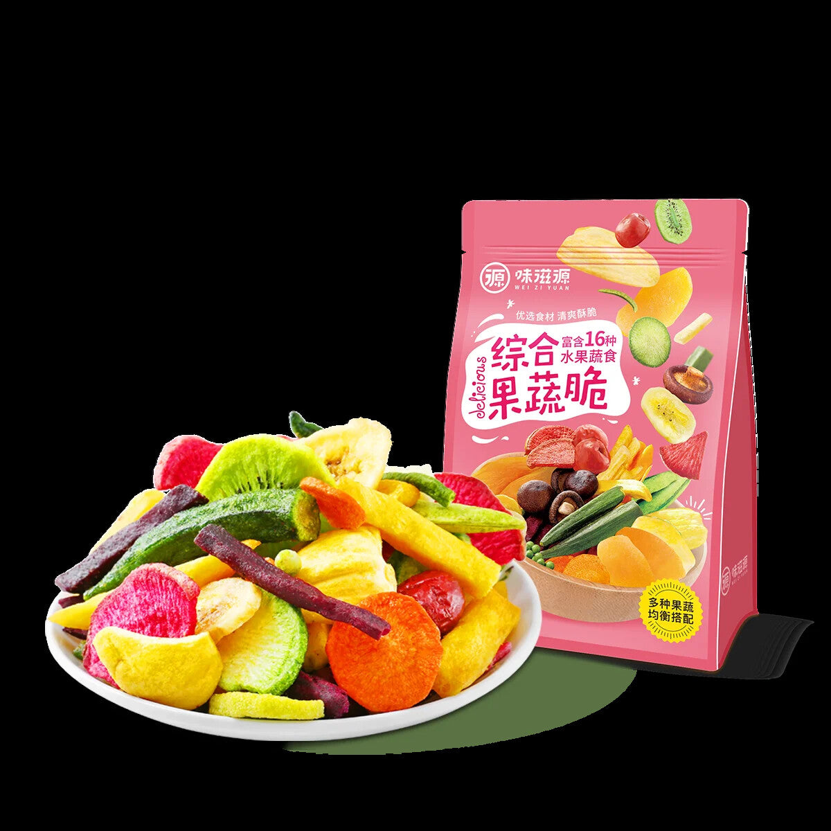 Vacuum-Fried Mixed Fruit and Vegetable Chips Crispy Fruit Vegetable Chips