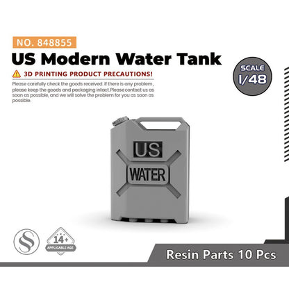 SSMODEL SS848855 1/48 Model Upgrade Parts US Water Cans 10pcs
