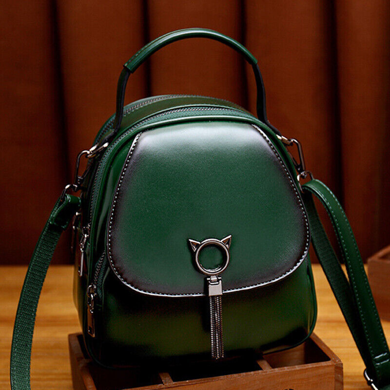 Faux Leather Women's Fashion Small Backpack Mini Cute Shoulder Bag Rucksacks