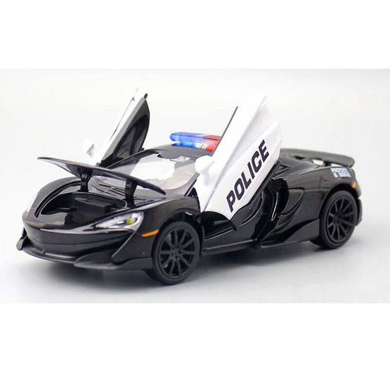 1/32 McLaren 600LT Police Car Model Diecast Toy Vehicle Boys Toys for Kids Gifts