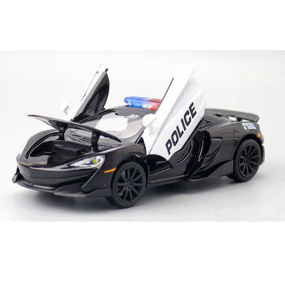 1/32 McLaren 600LT Police Car Model Diecast Toy Vehicle Boys Toys for Kids Gifts