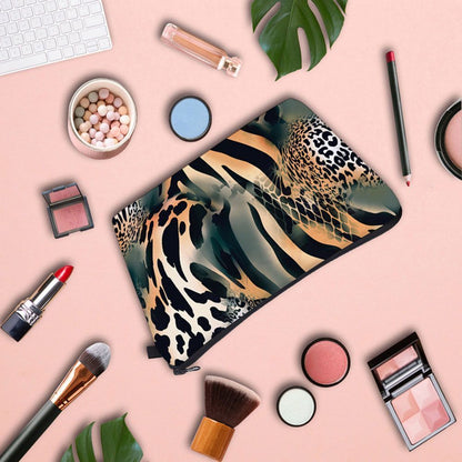 Personalized Pretty Makeup Bag Leopard Print Cosmetic Bags Multifunction Travel
