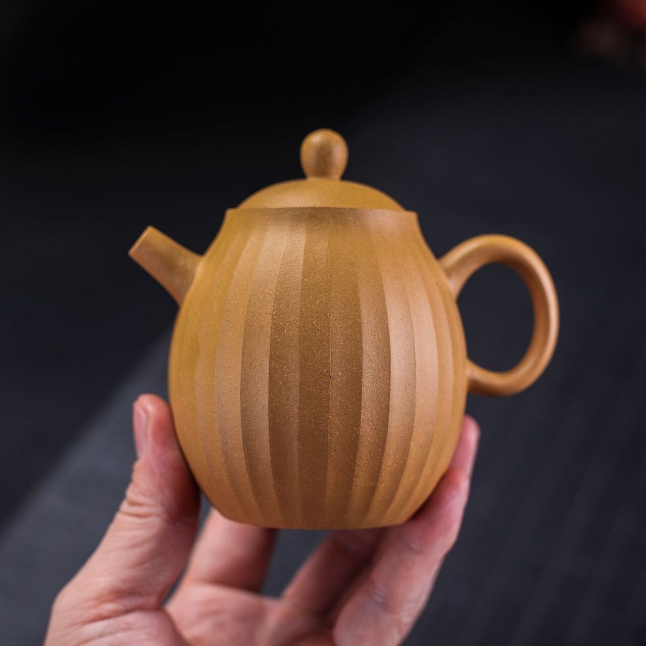 210ml yixing zisha duan clay tea pot with 7 infuser holes marked handmade pot