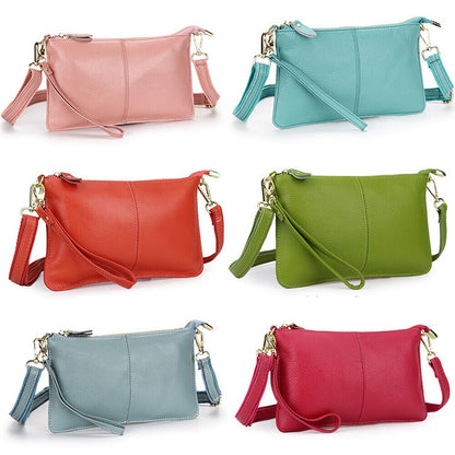 Women Genuine Leather Clutch Messenger Handbag Crossbody Shoulder Bag Purse