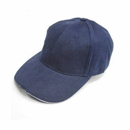 LED Baseball Cap Night Riding Hunting Hat Flashlight Fishing Hike Sport 14*18 CM