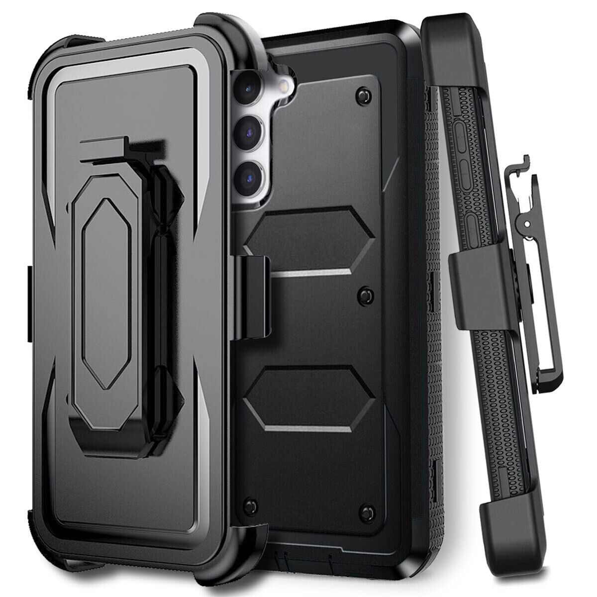 For Samsung Galaxy S22 S23 Ultra 5G Holster Case Belt Clip Stand Cover Accessory