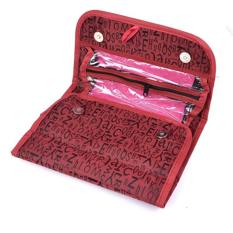 4-Layer RollUp Cosmetic Makeup Pouch Large Travel Storage Bag Toiletry Organizer