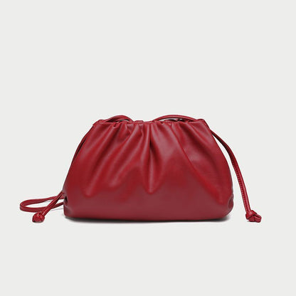Polyester Pouch Dumpling Cross body Bag Cloud Handbag Soft Clutch Shoulder Purse