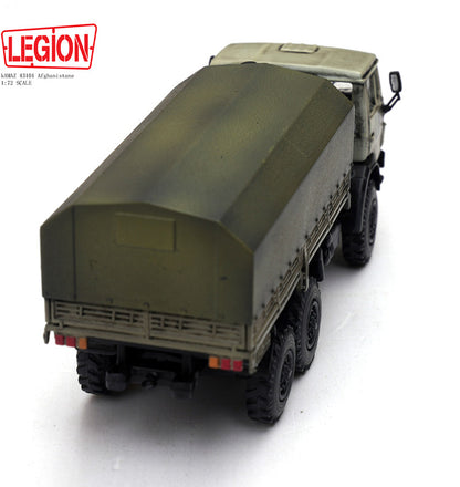 LEGION 1/72 Kamaz 43101 Afghanistan Military Vehicle Truck UN 12061LB Model