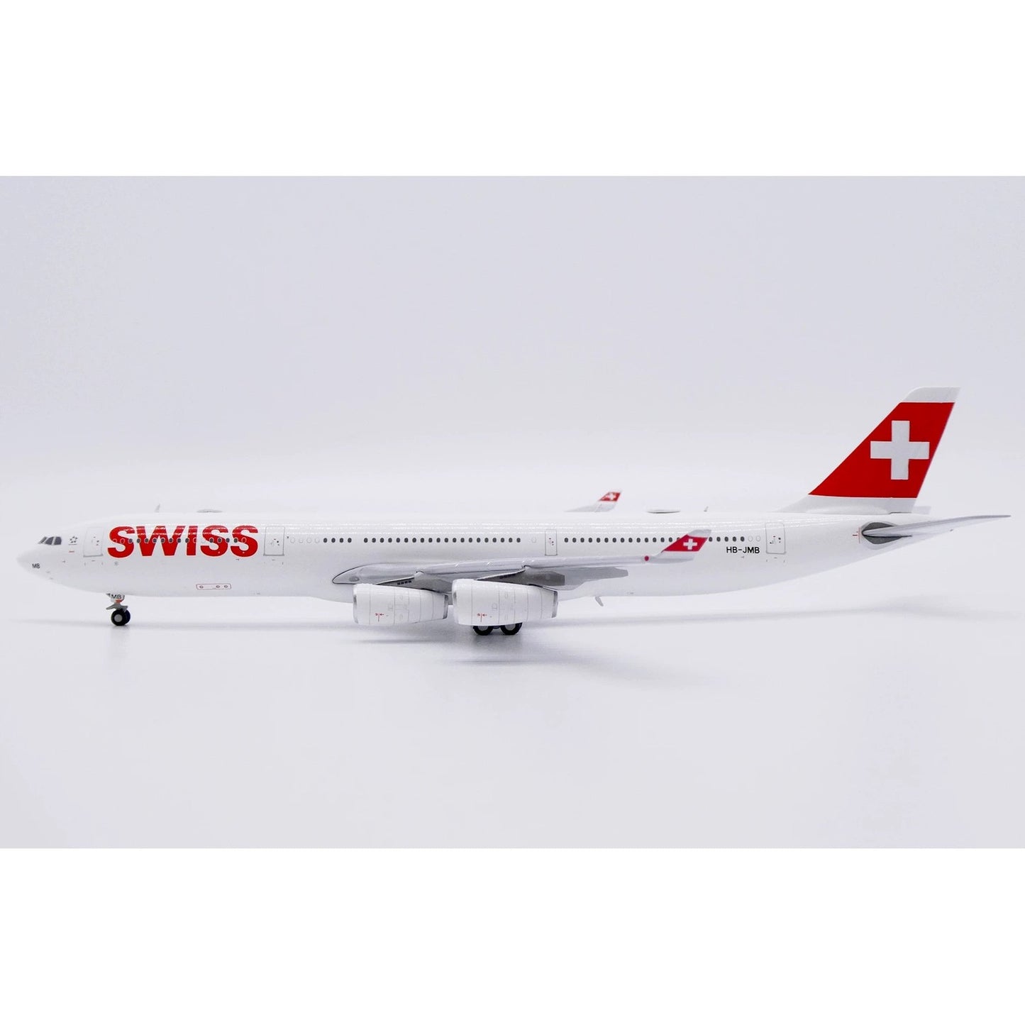 1:400 JC Wings Swiss Airbus A340-300 Passenger Plane Diecast Aircraft Model