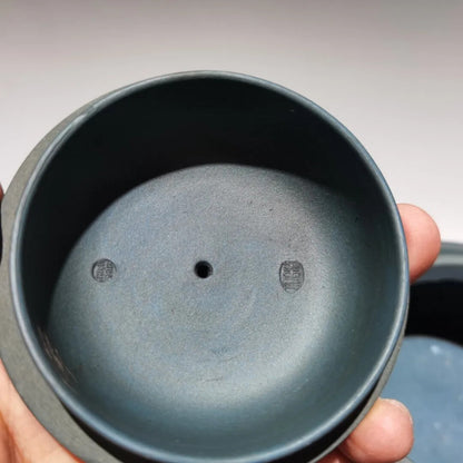 green mud China Yixing Zisha Clay Teapot Double color bamboo leaf tea pot 400ml