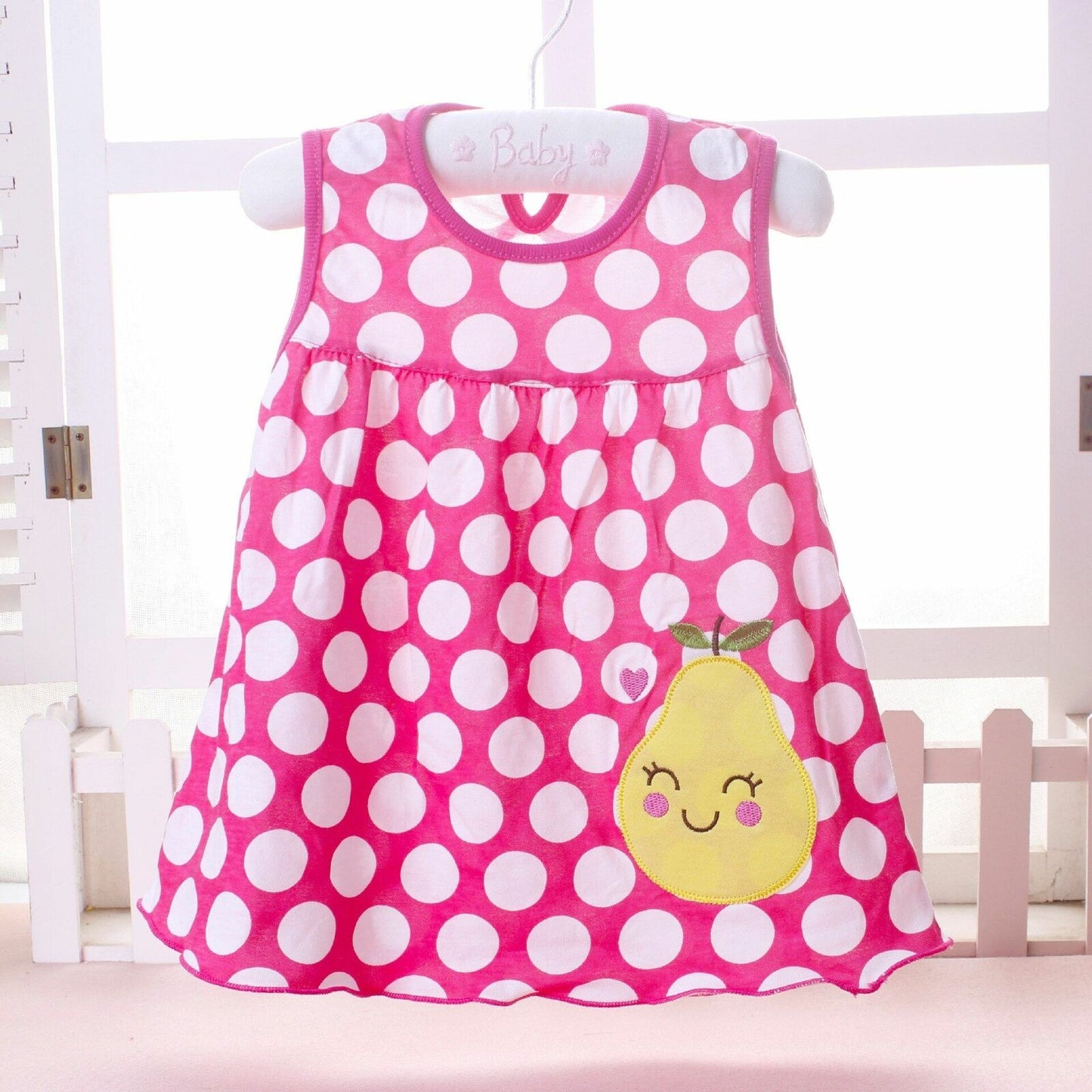 Baby Dress Girls Infantile Cotton Children's Clothes Flower Style Kids Clothing