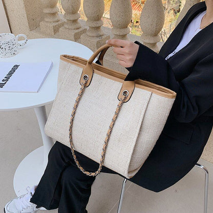 Luxury Large Canvas Bag Fashion Handbag Shoulder Bag Purse 25*11*17/43*19*29 CM