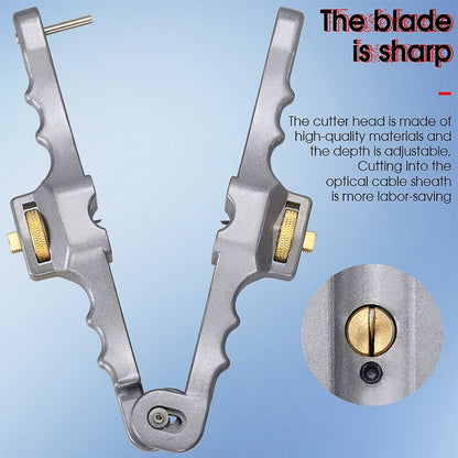 Longitudinal Opening Knife Sheath Cable Slitter Fiber Optic Cable Stripper SI-01