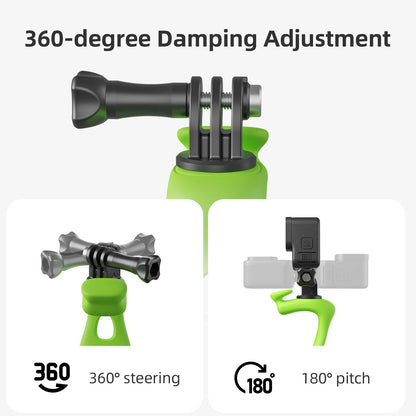 Green Flexible Mount Kit For Gopro Hero/Insta360/DJI Osmo Action/SJCAM/EKEN