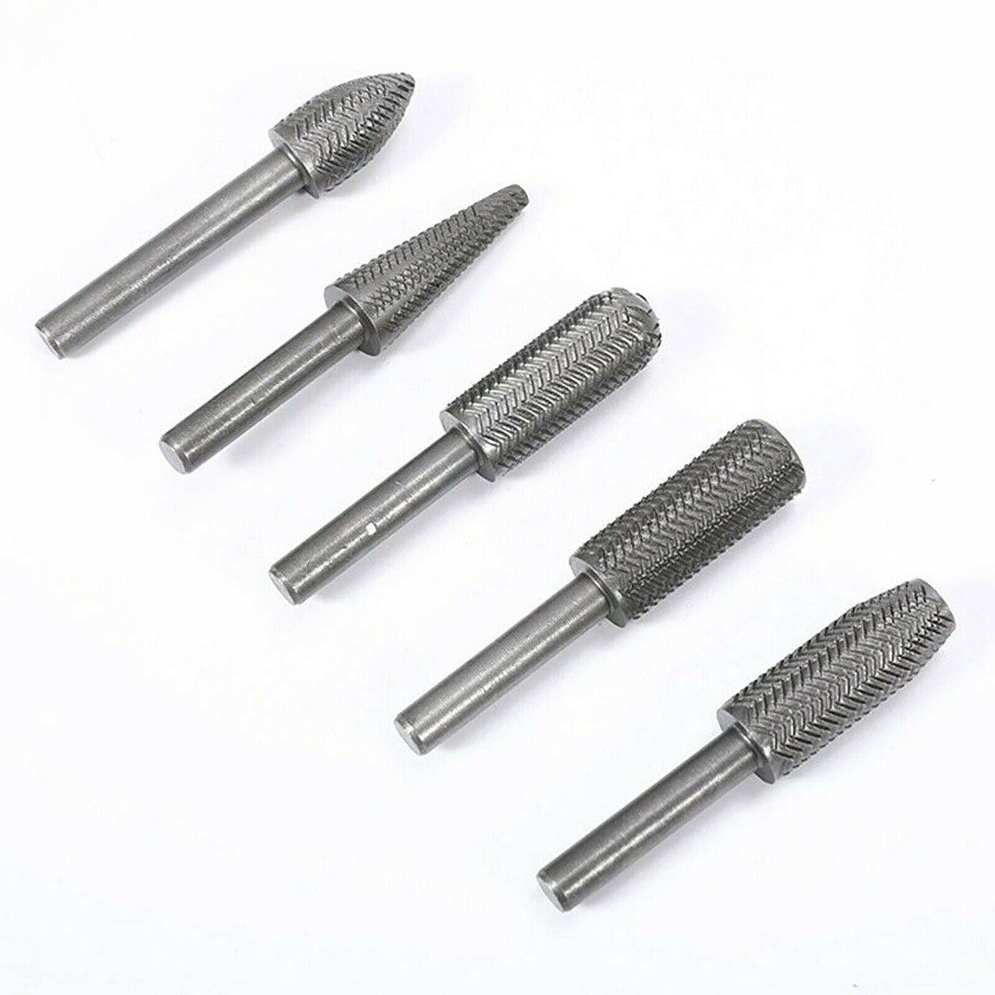 5pcs 6cm Metal Cutter Drill Bits Rotary Bits Rasp For Steel Grinding Carving B
