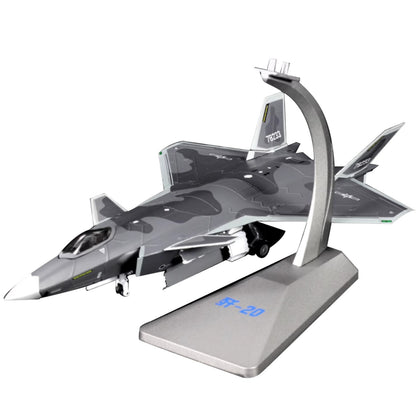 Alloy 1/72 Scale Liberation Army Air Force Chengdu J-20 Fighter Model Plane Gift