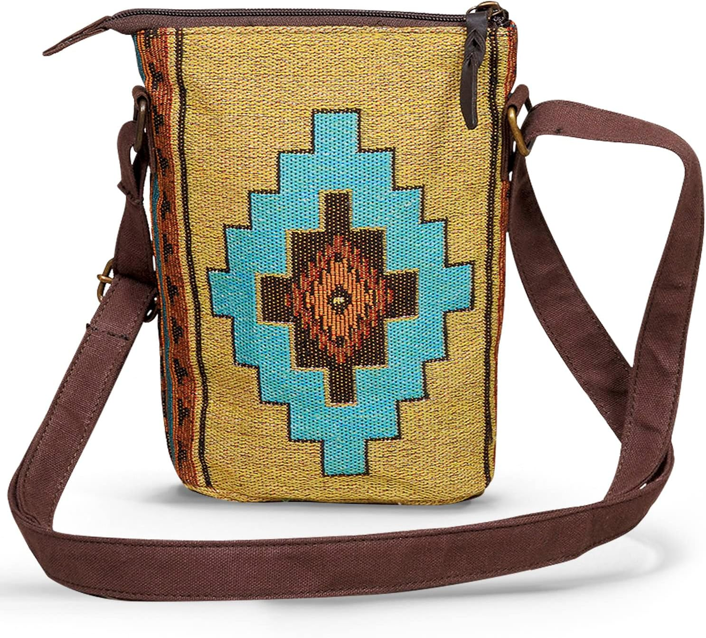 Woven Crossbody Bag Native American Design Unique Pattern Fine Weaving Stylish