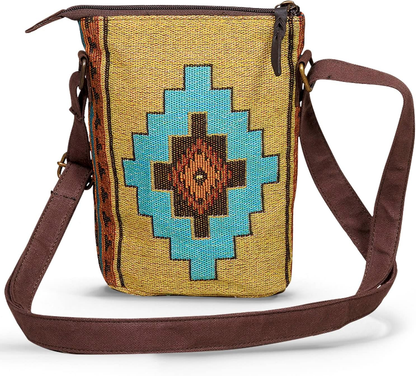 Woven Crossbody Bag Native American Design Unique Pattern Fine Weaving Stylish