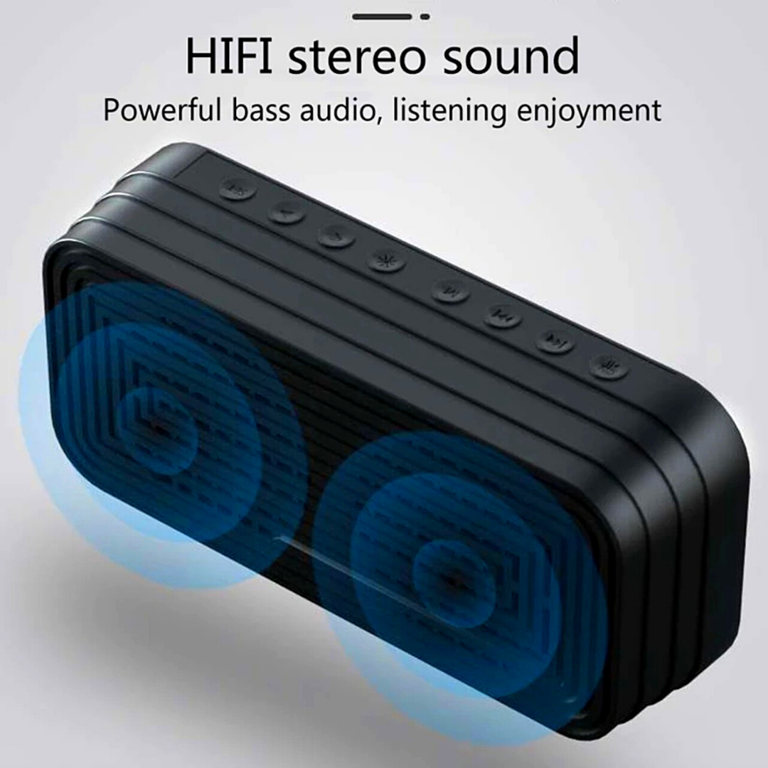 Bosina Altavoz Portátil LED Inalámbrico Speaker con Bluetooth USB/AUX/FM Radio