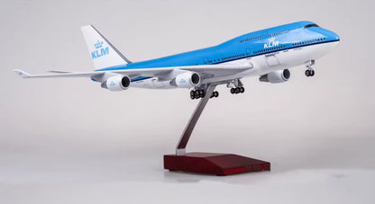 1:150 47CM KLM BOEING 747-400 Aeroplane Landing Gear Resin Aircraft Plane Model