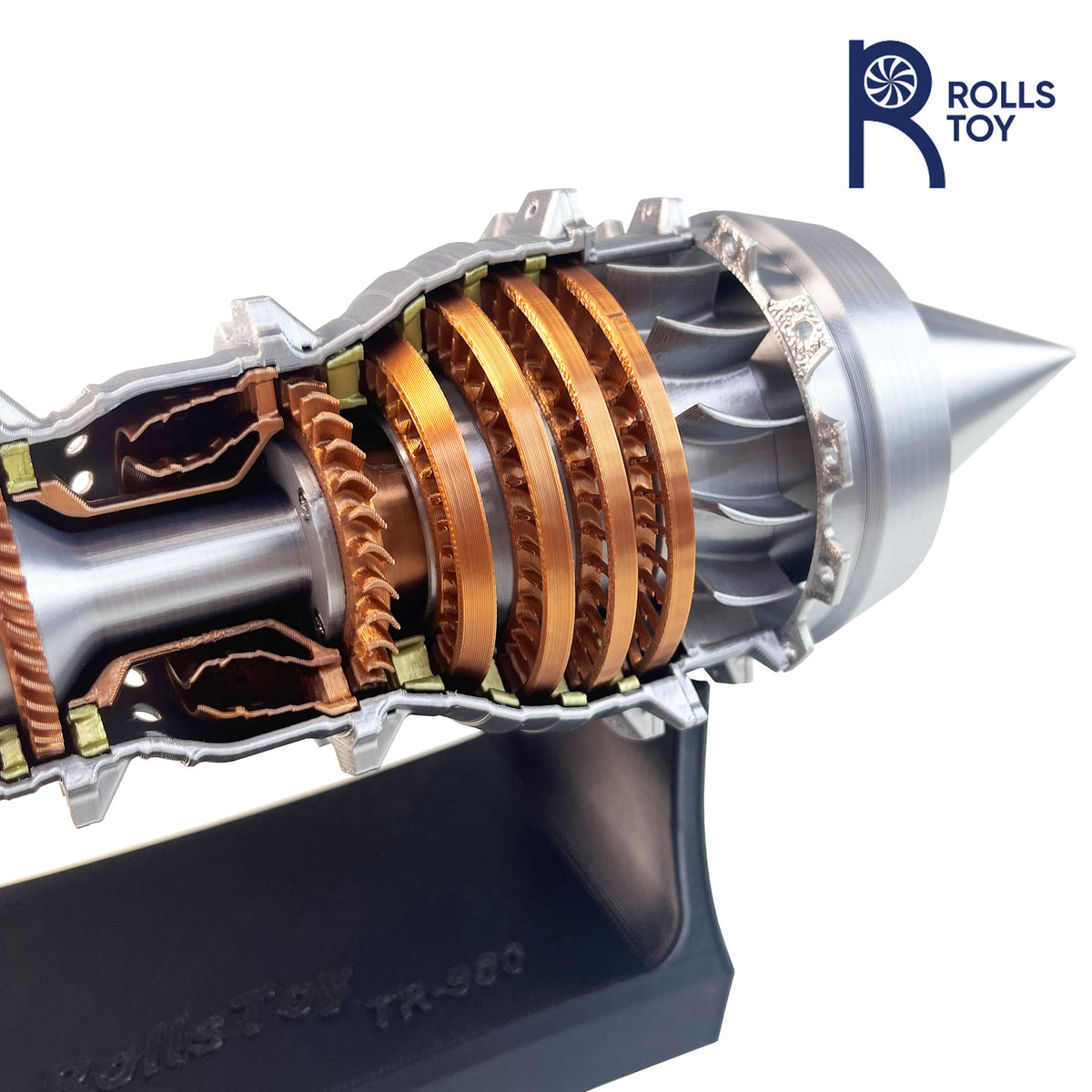 28cm Aircraft Turbojet Engine Model Rotatable ﻿